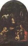 LEONARDO da Vinci Virgin of th Rock (mk08) oil painting reproduction